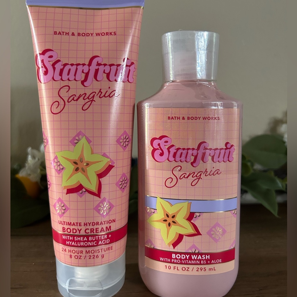 Bath & Body Works Starfruit Sangria Body Care Duo
